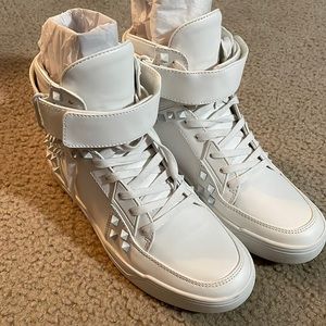 STEVE MADDEN Men's Size 7 White Thorn High Tops